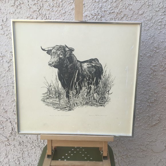 John Fulton Other - John Fulton Toro de la Marisma Bull Print signed i